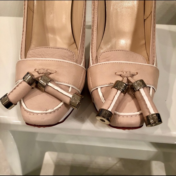 Celine leather platform loafer pump w. Tassel 39.5 - Picture 6 of 8